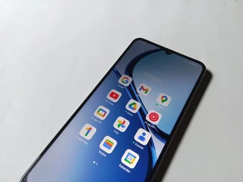 Central Java Indonesia July 28, 2025: realme note 60 smartphone, android. 库存照片