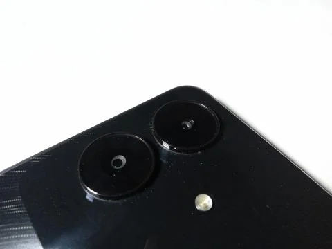 Central Java Indonesia July 28, 2025: rear camera and flash design, on smartphon Фото