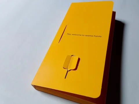 Central Java Indonesia July 28, 2025: sim ejector packaging, realme smartphone. Stock Photos