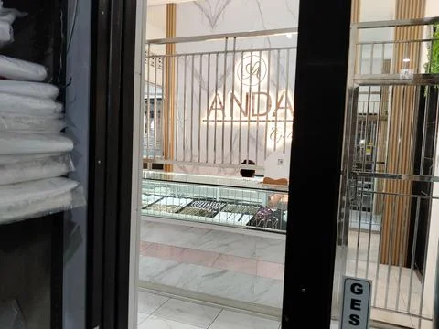 Central Java, Indonesia, June 10, 2026: gold jewelry shop. Stock Photos