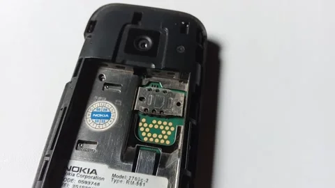 Central Java Indonesia June 16, 2025: The back of a Nokia cellphone  Stock Footage 311653913