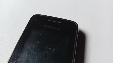 Central Java Indonesia June 16, 2025: Front view and screen of Nokia cellphone. Stock Footage 311654069
