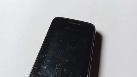 Central Java Indonesia June 16, 2025: Front view and screen of Nokia cellphone. Stock Footage 311654095