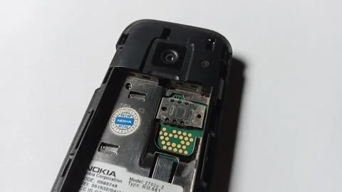 Central Java Indonesia June 16, 2025: The back of a Nokia cellphone  Stock Footage 311654106