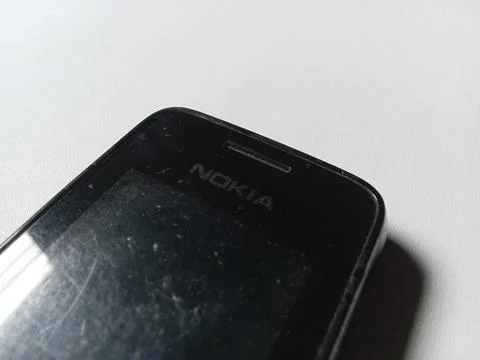 Central Java Indonesia June 16, 2025: Front view and screen of Nokia cellphone. Stock-Fotos