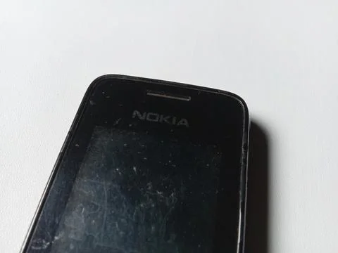Central Java Indonesia June 16, 2025: Front view and screen of Nokia cellphone. Stock-Fotos