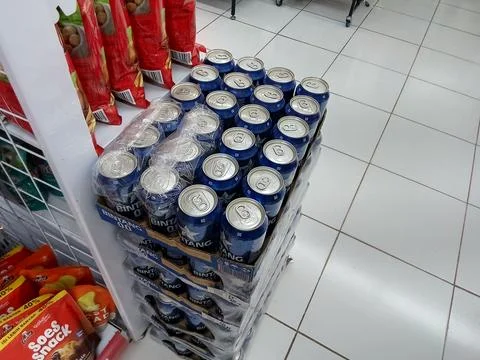 Central Java, Indonesia June 30, 2024: goods for sale in a minimarket. Фото