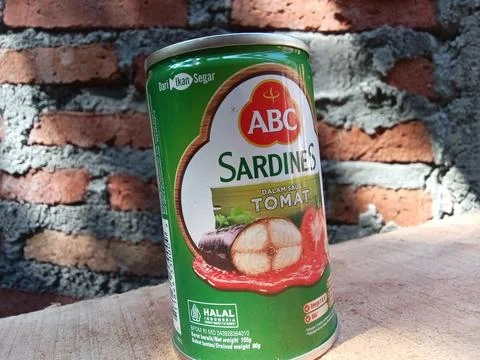 Central Java Indonesia June 6, 2025: ABC Sardines is a canned food  Stock Photos