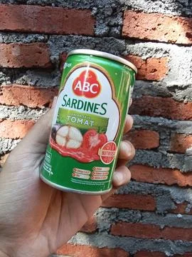 Central Java Indonesia June 6, 2025: ABC Sardines is a canned food Stock Photos