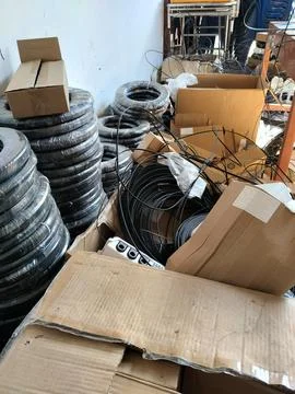 Central Java, Indonesia – June 8, 2026: Telecommunications equipment featuring  스톡 사진