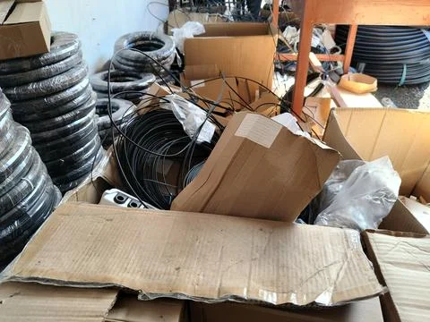 Central Java, Indonesia – June 8, 2026: Telecommunications equipment featuring  스톡 사진