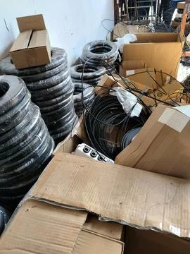 Central Java, Indonesia – June 8, 2026: Telecommunications equipment featuring  스톡 사진