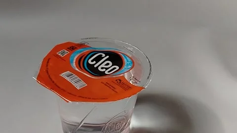 Central Java Indonesia March 23, 2026: Cleo Pure Water is a type of demineralize Stock Footage 332159489