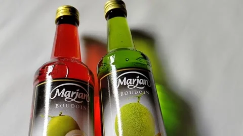 Central Java, Indonesia, March 23, 2026: Popular Indonesian syrup, Marjan  Stock-Footage 332159512