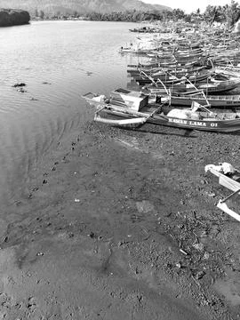 Central Java Indonesia March 25, 2026: black and white photograph of traditional 库存照片
