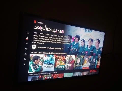 Central Java Indonesia March 9, 2025: Squid Game Netflix  Stockfoto's