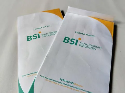 Central Java, Indonesia – May 10, 2026: A Bank Syariah Indonesia (BSI) money  Stock Photos