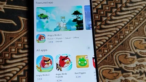 Central Java Indonesia May 13, 2026: Enjoy the classic Angry Birds game on Googl Stock Footage 335695710