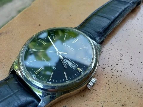 Central Java Indonesia, May 27 2023: close up of a Casio watch 库存照片