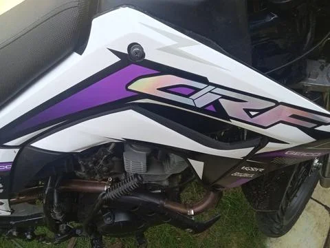 Central Java Indonesia May 31, 2025: Honda CRF, a line of trail motorcycles. Фото