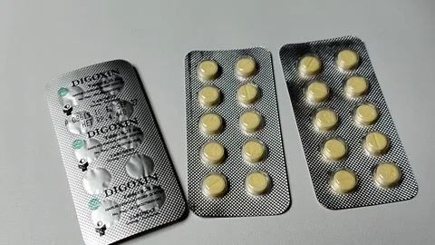 Central Java, Indonesia, May 6, 2026: Digoxin is a medication used to treat hear 库存影片 334326031