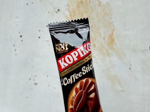 Central Java Indonesia November 12, 2025: Kopiko coffee stick candy. Stock-Fotos