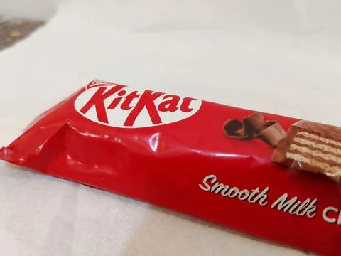 Central Java Indonesia November 25, 2025: Kit Kat is a chocolate bar, Snack. Fotos Stock