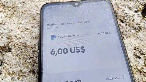 Central Java Indonesia November 27, 2025: Balance in the PayPal application. Stock Footage 324033317