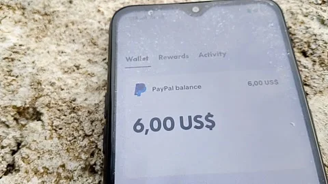 Central Java Indonesia November 27, 2025: Balance in the PayPal application. Stock Footage 324033319