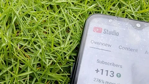 Central Java Indonesia November 27, 2025: channel analytics view in the YouTube  Stock Footage 324033324