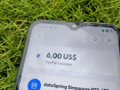 Central Java Indonesia November 27, 2025: Balance in the PayPal application. Foto stock