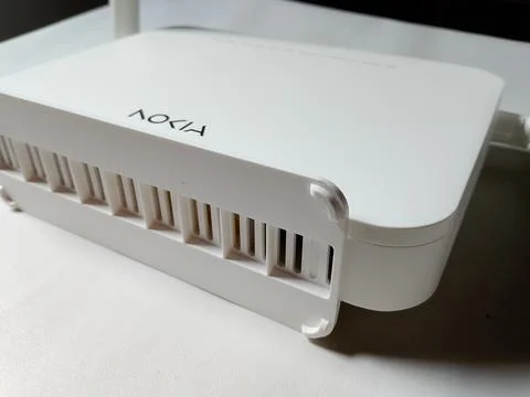 Central Java Indonesia November 29, 2025: NOKIA wifi router, technology theme. Stock-Fotos