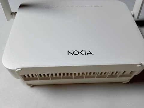 Central Java Indonesia November 29, 2025: NOKIA wifi router, technology theme. 写真素材