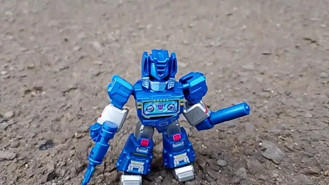 Central Java Indonesia October 13, 2025: Blokees Transformers Defender Version  Stock Footage 320353794