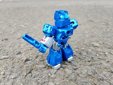 Central Java Indonesia October 13, 2025: Blokees Transformers Defender Version  Фото