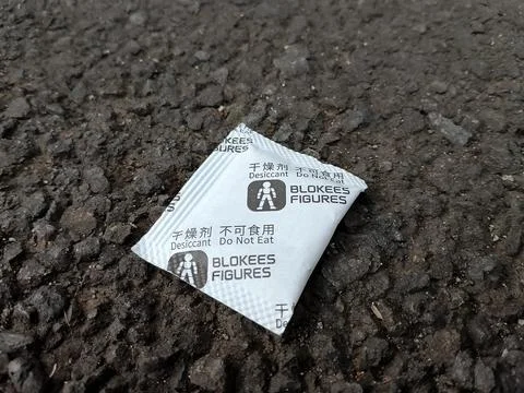 Central Java Indonesia October 13, 2025: Desiccant, for Blokees figure (Do not e Foto stock