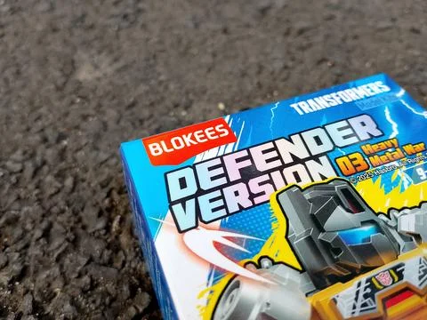 Central Java Indonesia October 13, 2025: Packaging Blokees Transformers Defender Фото