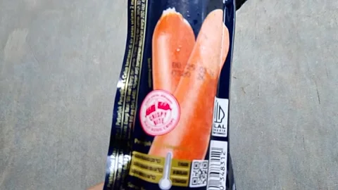 Central Java Indonesia October 17, 2025: Kanzler sausage is a premium sausage  Stock-Footage 320353798