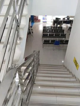 Central Java Indonesia October 17 2026: Empty waiting area inside a local clinic 写真素材