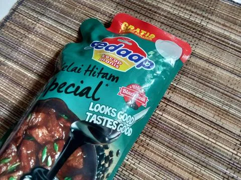 Central Java Indonesia, October 20, 2022: Sedaap sweet soy sauce. Stock Photos