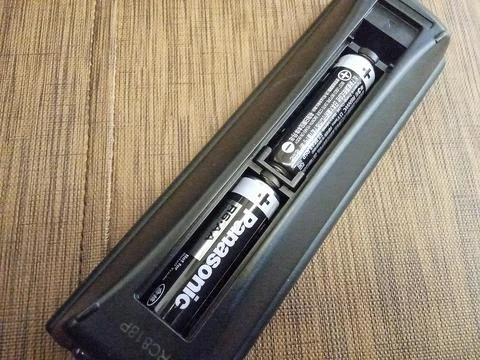 Central Java Indonesia October 3 2024: Closeup of the back of the tv remote  Фото