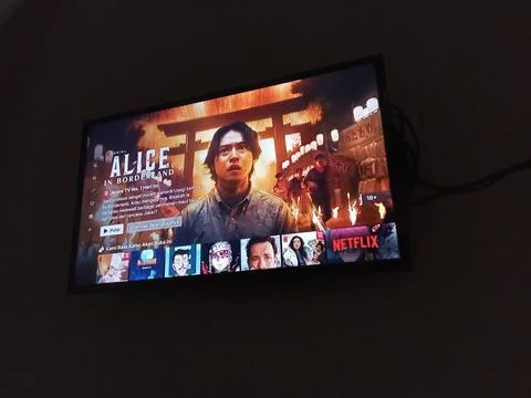 Central Java Indonesia Sept 28, 2025: Film Alice in Borderland on Netflix stream Stock Photos