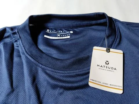 Central Java Indonesia September 11 2026: Close-up of a new navy blue athletic  库存照片