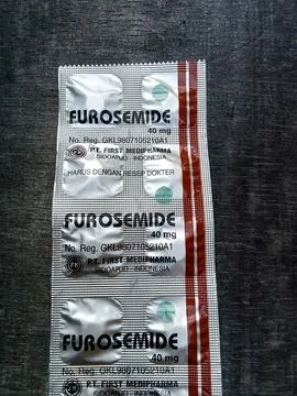 Central Java, Indonesia September 18 2024: furosemide 40 mg medication. Stockfoto's
