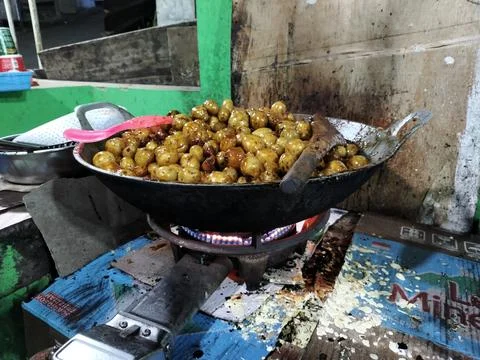Central Java, Indonesia, September 18 2026: Close up of traditional Dieng 스톡 사진