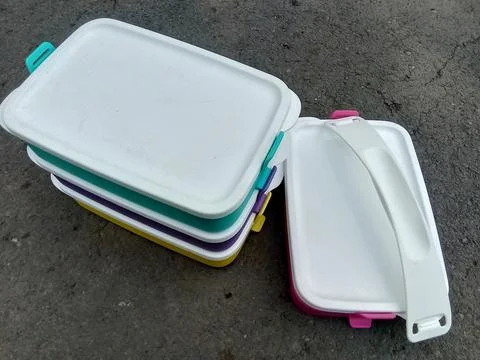 Central Java, Indonesia September 21, 2024: Tupperware food containers. Фото