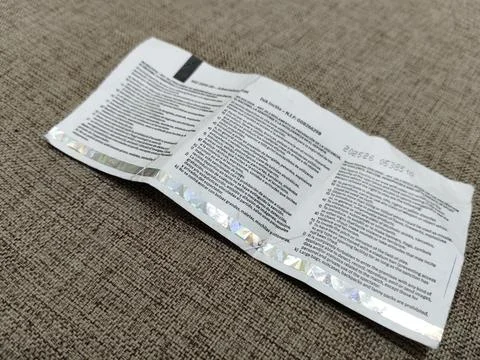 Central Java Indonesia SEPTEMBER 25, 2026: Close-up of a physical printed admiss Foto stock
