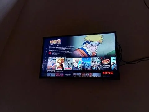Central Java Indonesia September 28, 2025: Naruto anime on Netflix streaming pla Foto stock