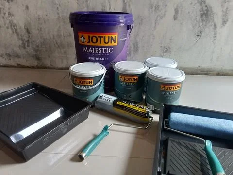 Central Java, Indonesia, September 29, 2025: wall paint, paint roller, wall pain 写真素材