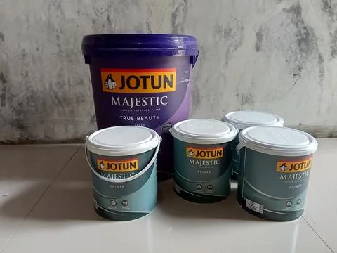 Central Java, Indonesia, September 29, 2025: Jotun brand wall paint. Stock Photos